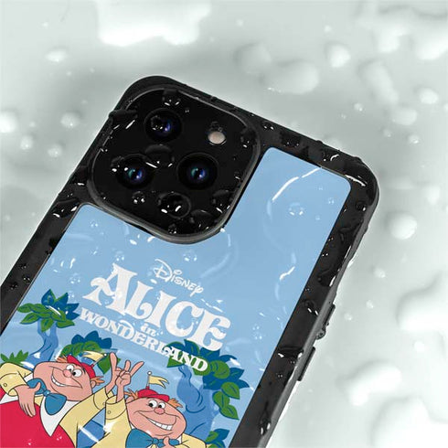 Disney Alice in Wonderland Tweedle Dee and Tweedle Dum iPhone 15 Pro Waterproof Case